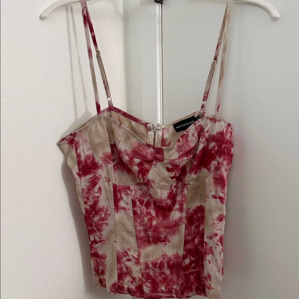 PrettyLittleThing Corset Floral Top